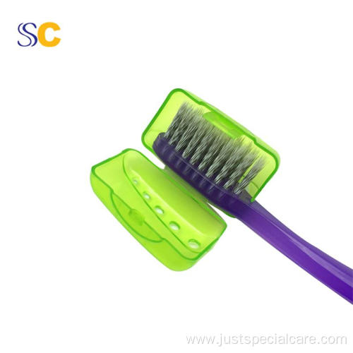 Solid Color Plastic Travel Portable Toothbrush Cover